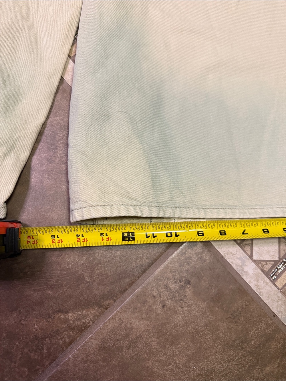 Free People wife Leg Dip-Dye Jeans in Mint Green - Picture 7 of 7